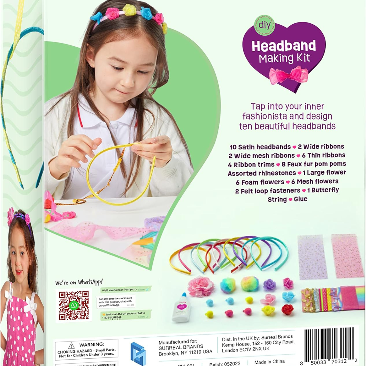 Pretty Me Headband - Σετ κατασκευής για κορίτσια - Δώρο χειροτεχνίας (5-12 ετών)