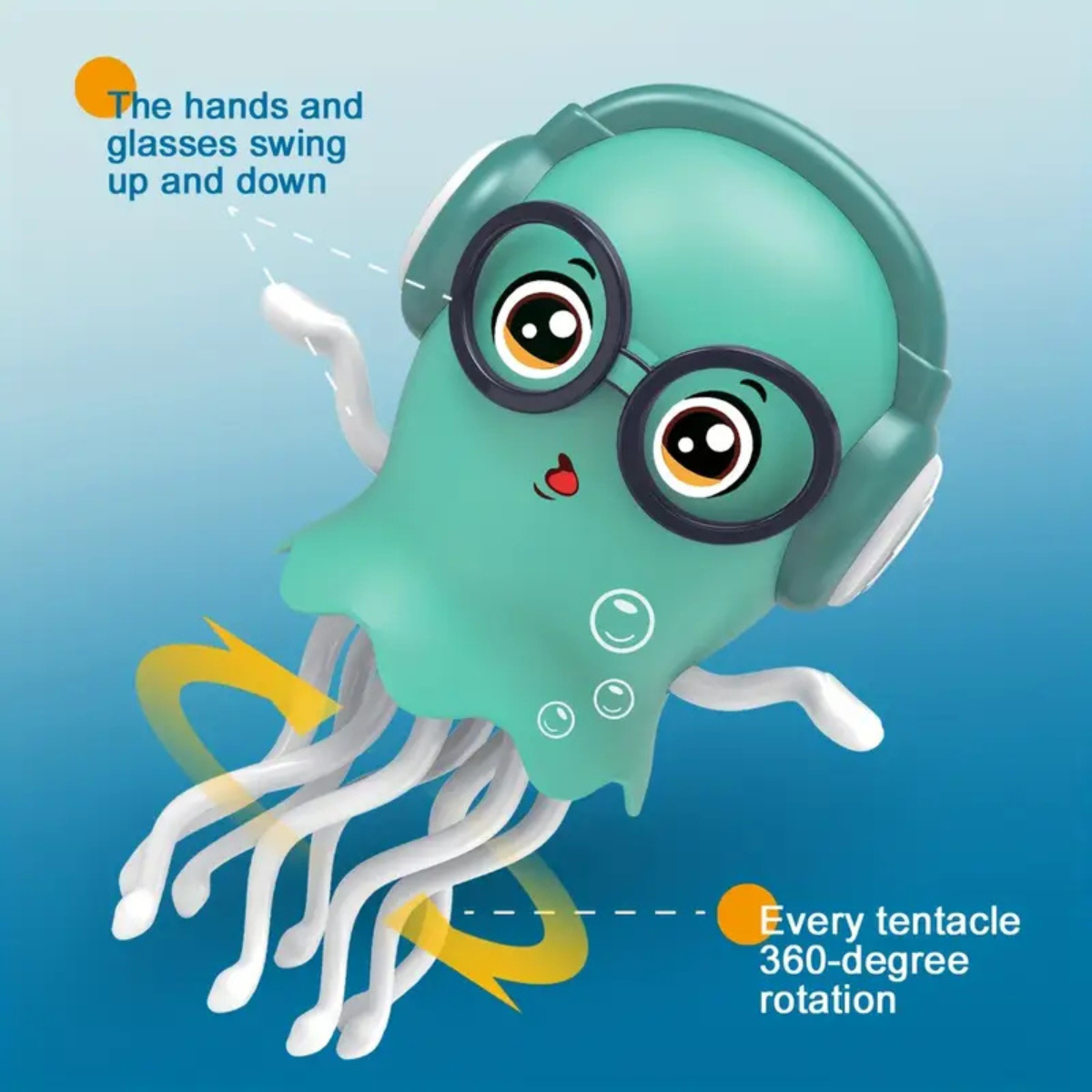 Vodolo Electric Dancing Jellyfish – Φωτιζόμενο Παιχνίδι με LED & Αυτόματη Κίνηση για Νερό & Μπάνιο