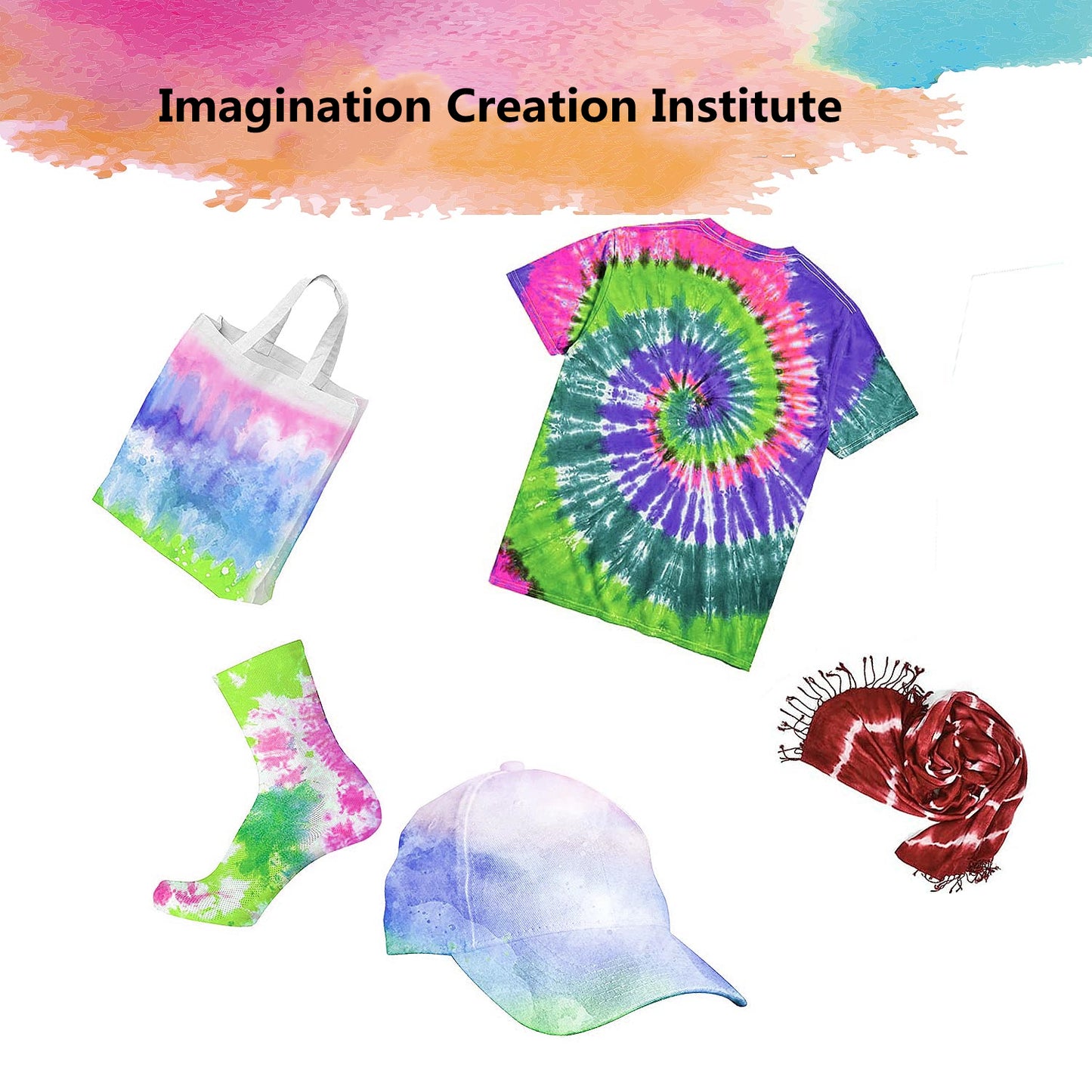 Σετ Βαφής Tie-Dye 24 Χρωμάτων – Απελευθέρωσε τη δημιουργικότητα!