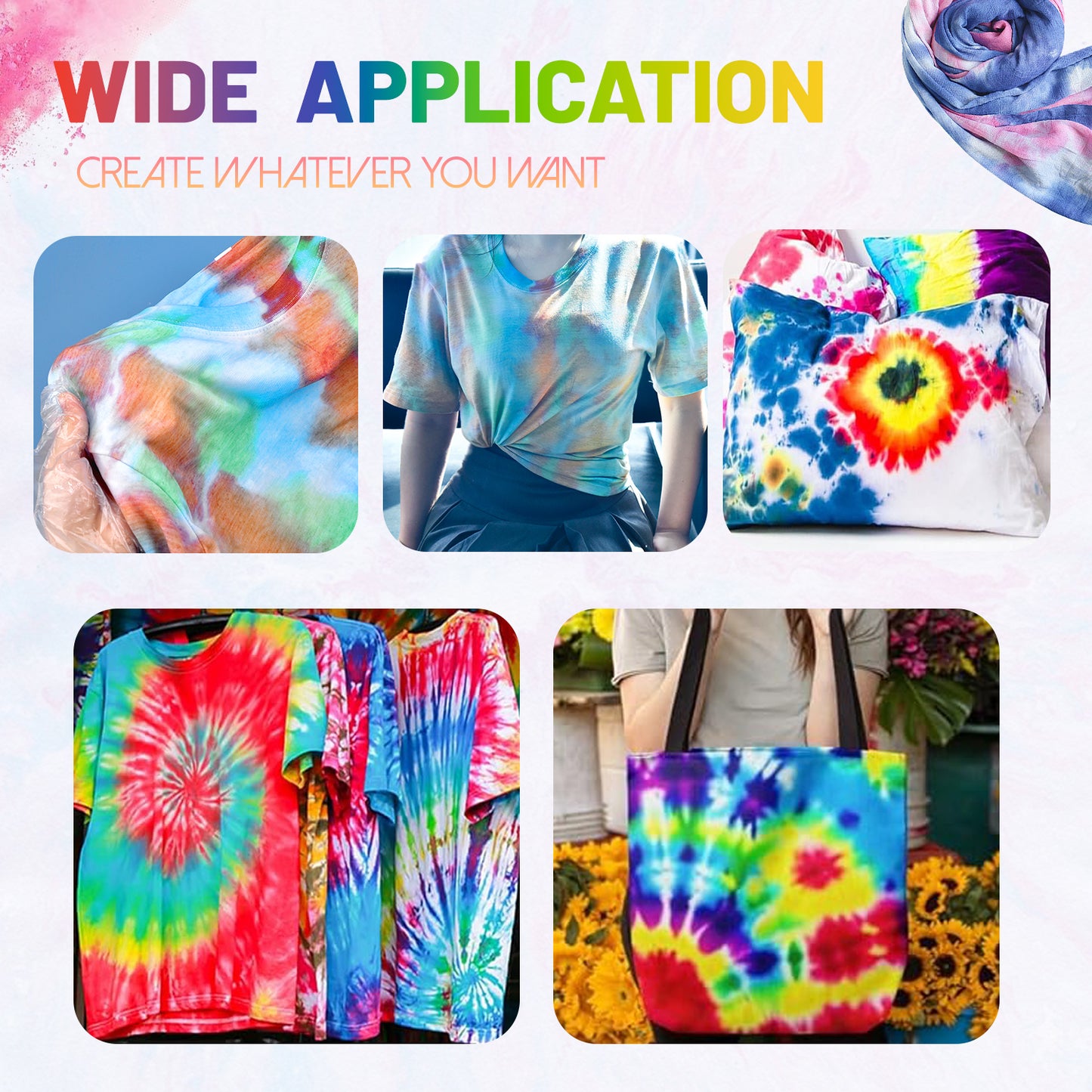 Σετ Βαφής Tie-Dye 24 Χρωμάτων – Απελευθέρωσε τη δημιουργικότητα!