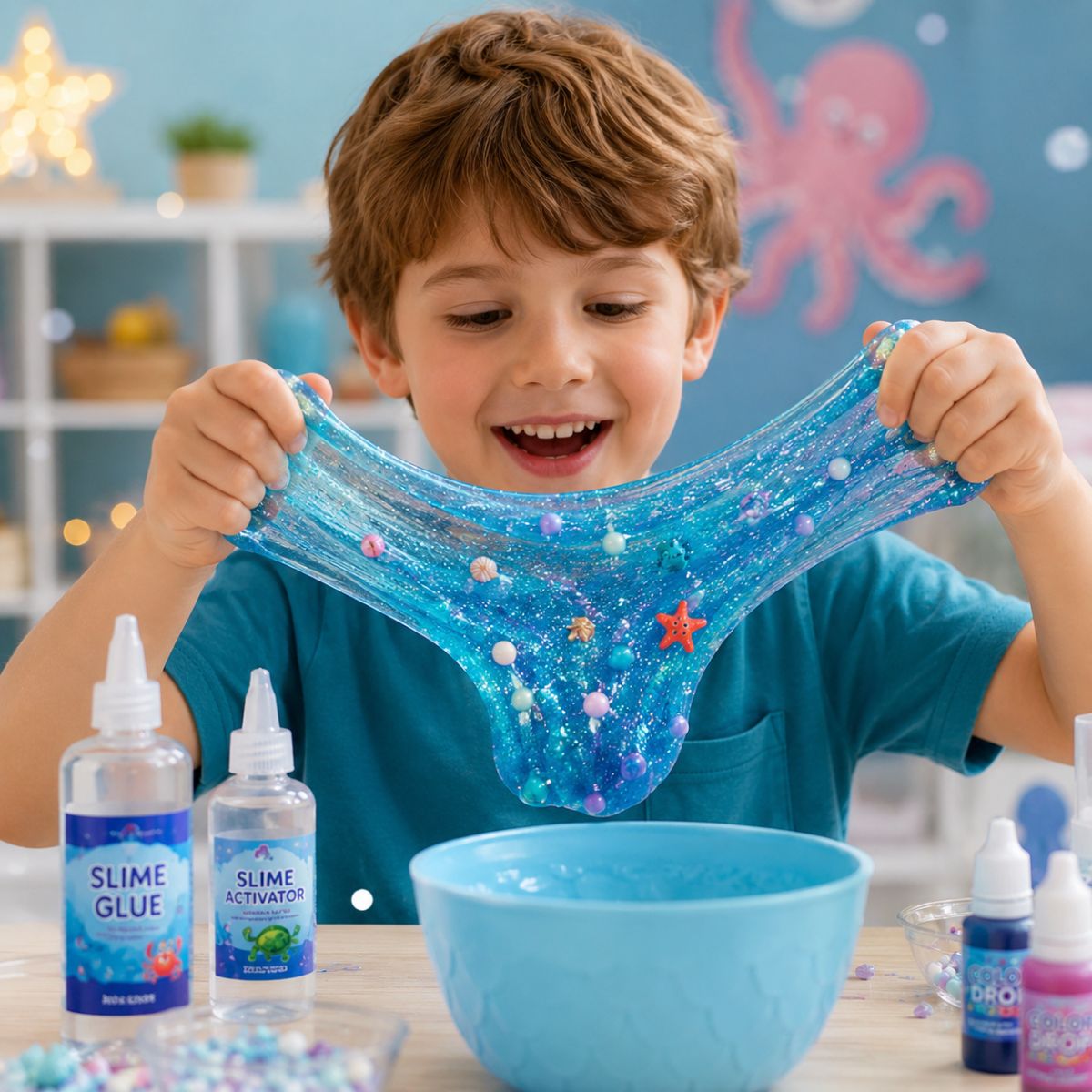 DIY Slime Squishies – Γοργόνα (4+ ετών)
