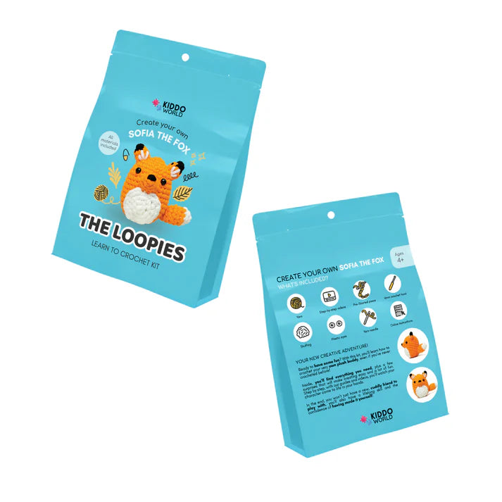 Σετ πλεξίματος για αρχάριους | Αλεπού Σοφία | Κατάλληλο για ηλικίες 10+