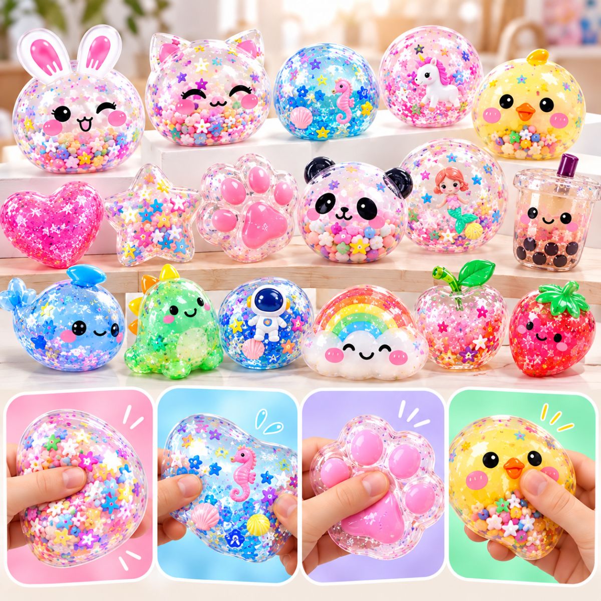 Nano Tape Bubble Squishies – Δημιουργικό σετ 41 τεμαχίων (4+ ετών)