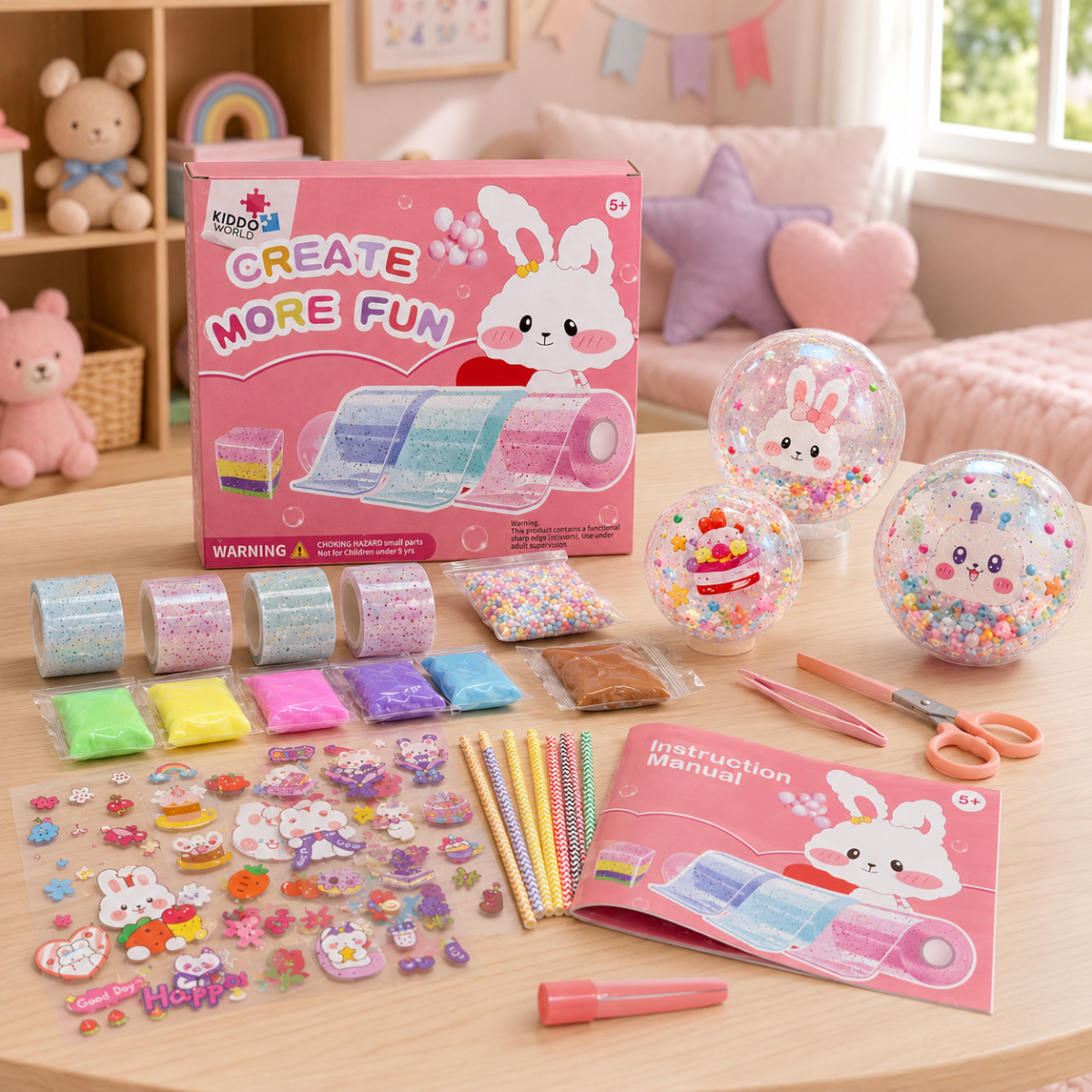 DIY Bubble Squishies Kit 41 τεμαχίων (4+ ετών)