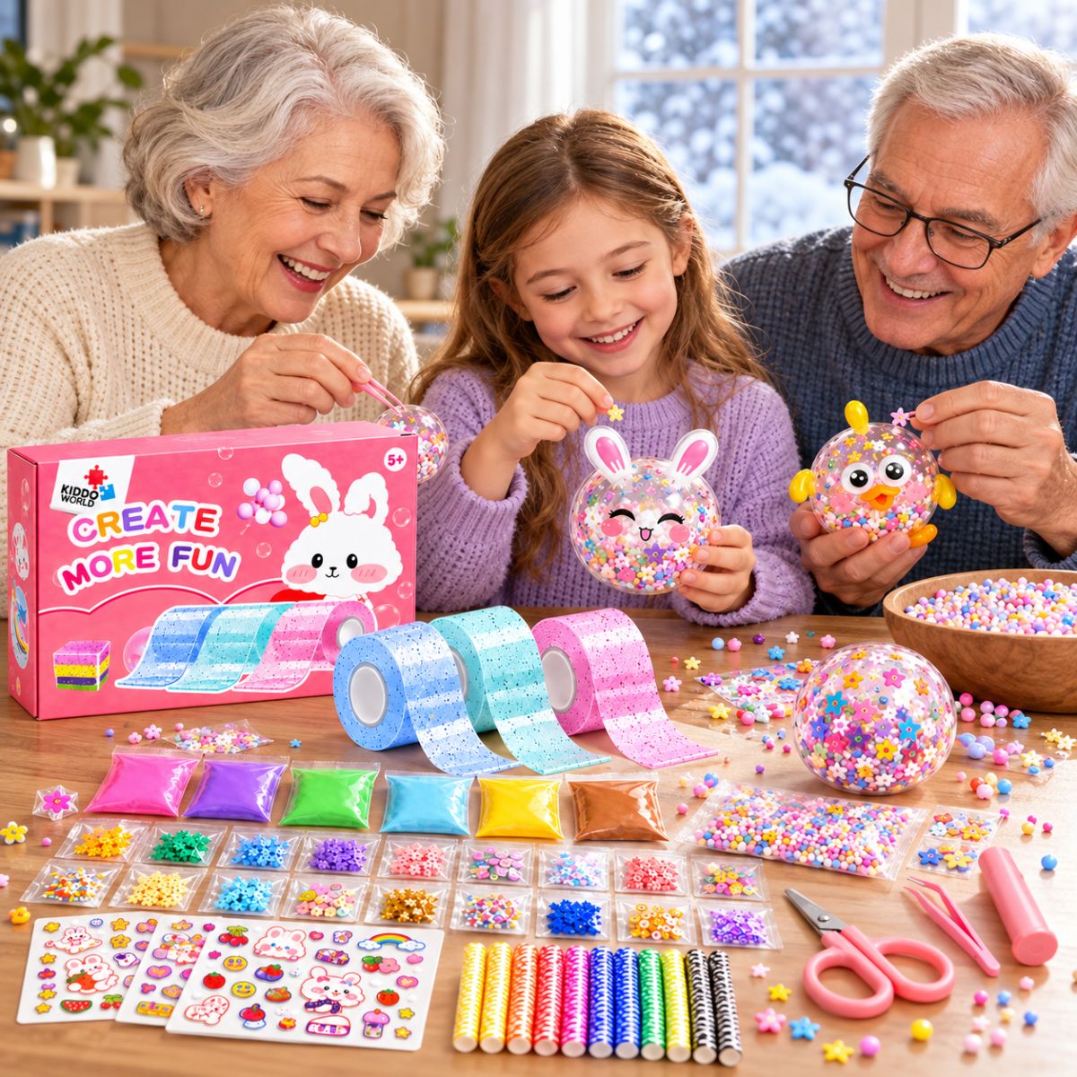 Nano Tape Bubble Squishies – Δημιουργικό σετ 41 τεμαχίων (4+ ετών)