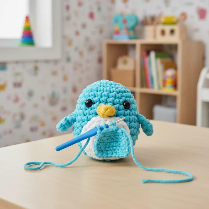 Σετ πλεξίματος για αρχάριους | Πιγκουίνος Όλι