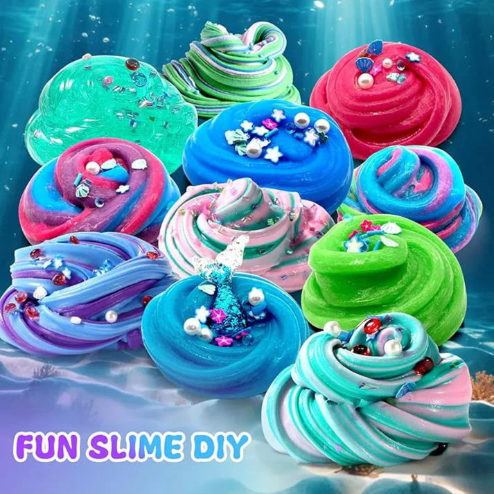 Slime σετ 3 σε 1 – Galaxy Slime, Ice Cream Slime και Mermaid Ocean Slime! (4+ ετών)