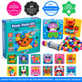 Pom Pom Kit – φτιάξε αφράτα 3D ζωάκια από μαλακά πομ πομ χωρίς ακαταστασία! (5+ ετών)