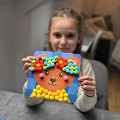 Δημιουργικό σετ Pom Pom με ζώα