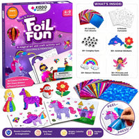 Foil Fun: Μονόκεροι και πριγκίπισσες – λαμπερές παραμυθένιες εικόνες χωρίς ακαταστασία! (4+ ετών)