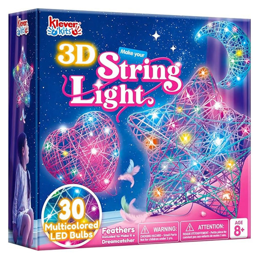 Δημιουργικό σετ 3D φωτάκια από νήματα (6+ ετών)