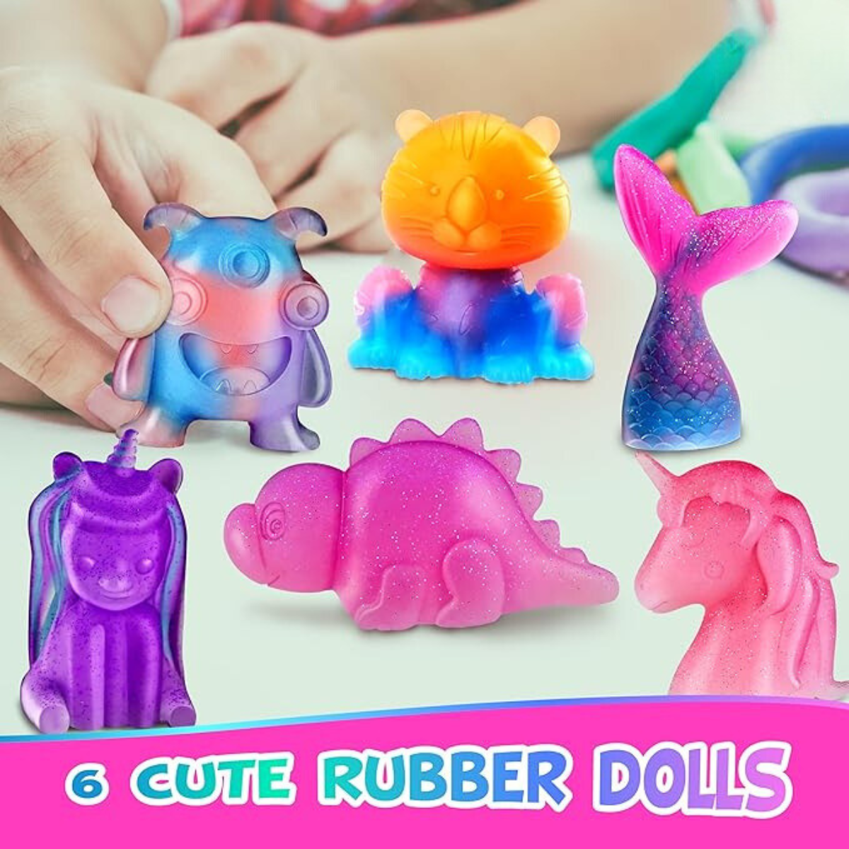 Δημιουργικό DIY Σετ Squishy Φιγούρων (6+ ετών)
