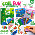 Foil Fun: Κόσμος των ζώων – λαμπερές εικόνες με ζωάκια χωρίς ακαταστασία! (4+ ετών)