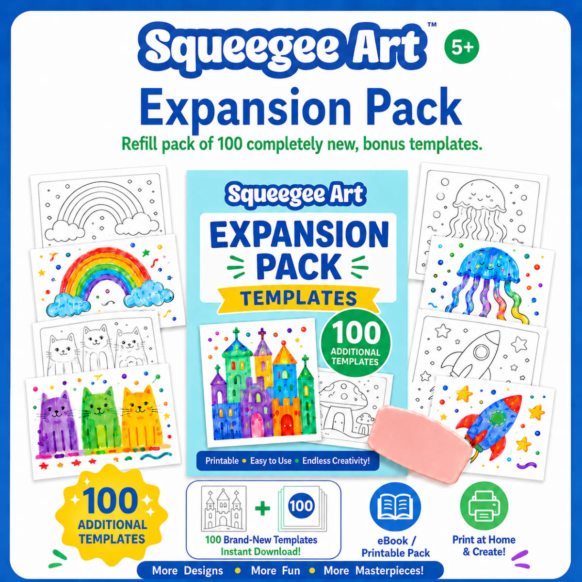 Squeegee Art: Πακέτο επέκτασης με 100 νέα πρότυπα