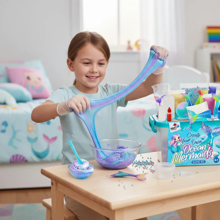 Slime σετ 3 σε 1 – Galaxy Slime, Ice Cream Slime και Mermaid Ocean Slime! (4+ ετών)