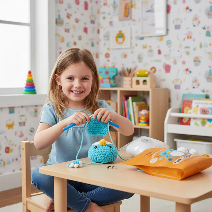 Σετ πλεξίματος για αρχάριους | Πιγκουίνος Όλι