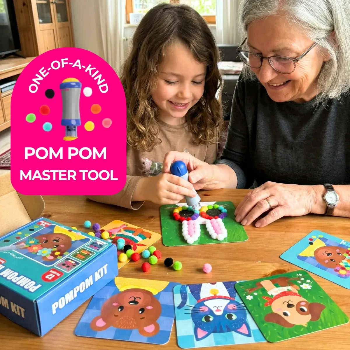 ΑΠΟΛΥΤΟ ΔΗΜΙΟΥΡΓΙΚΟ ΠΑΚΕΤΟ: Pom Pom Kit, Tufting Kit & Foil Fun Πριγκίπισσες