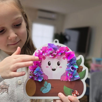 Tufting Kit | Αισθητηριακό δημιουργικό παιχνίδι με χρωματιστά νήματα | για παιδιά 4+