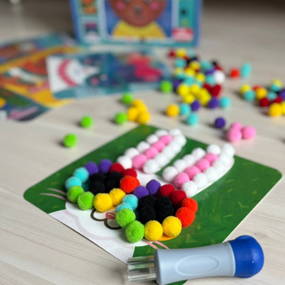 Δημιουργικό σετ Pom Pom με ζώα