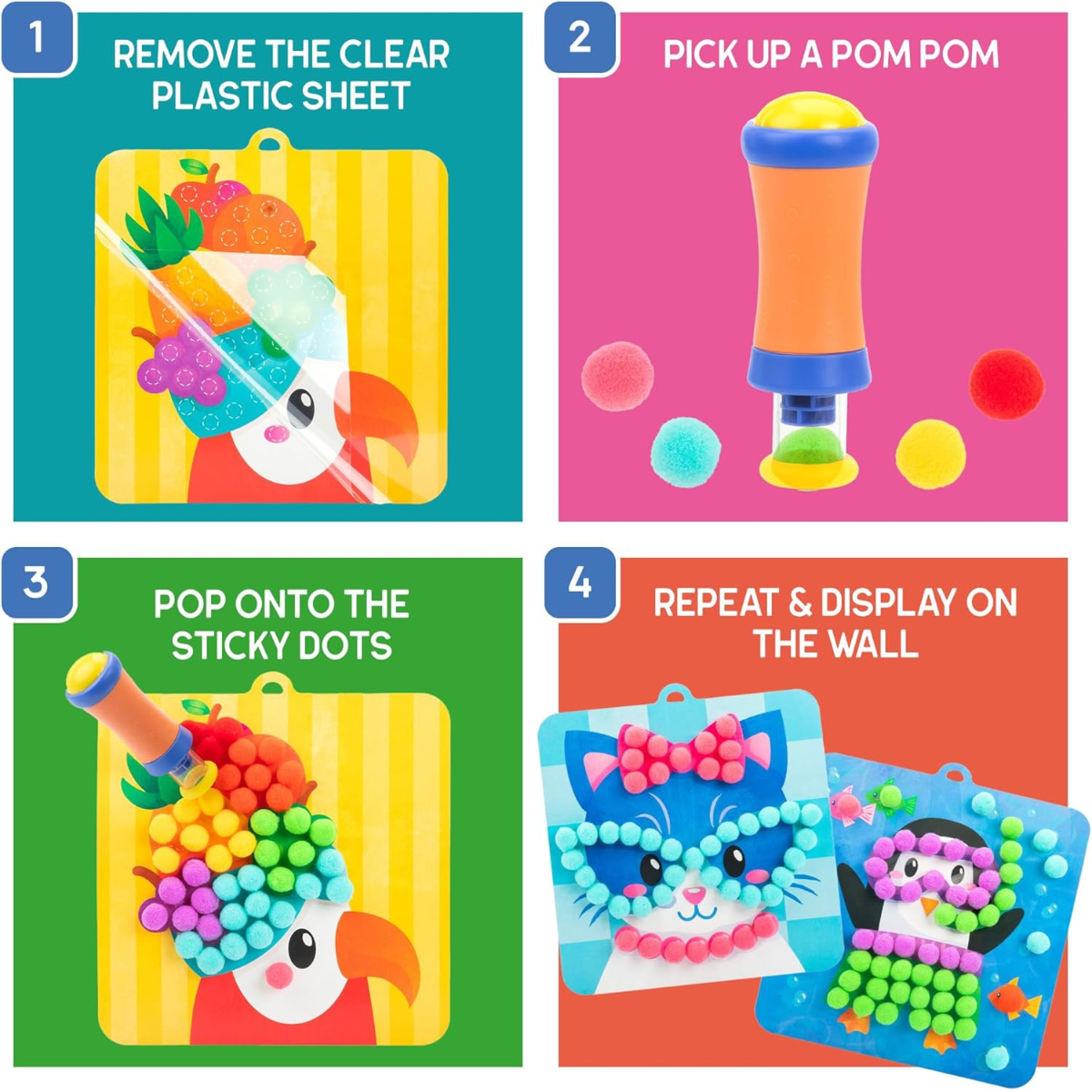 Crafty Pom Pom Kit – Το Σετ για Αφράτη Δημιουργία
