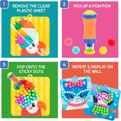 Crafty Pom Pom Kit – Το Σετ για Αφράτη Δημιουργία