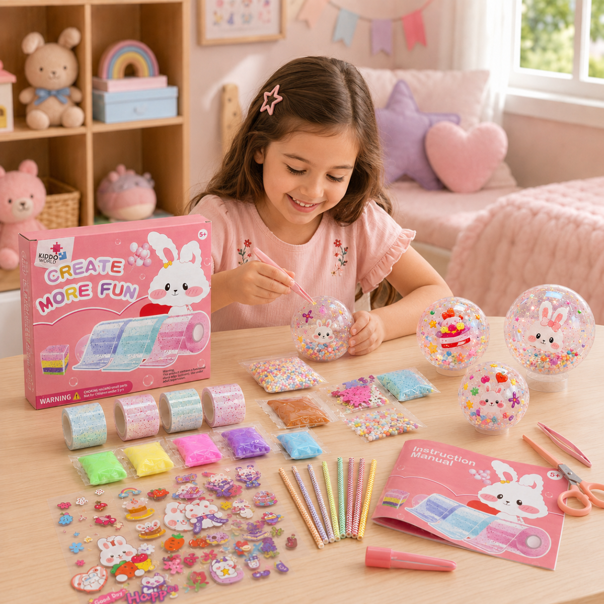 DIY Bubble Squishies Kit 41 τεμαχίων (4+ ετών)