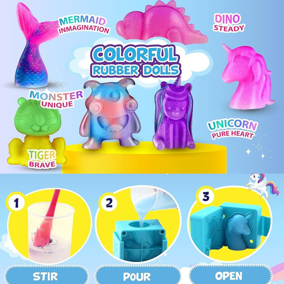 Δημιουργικό DIY Σετ Squishy Φιγούρων (6+ ετών)