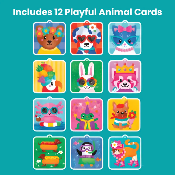 Δημιουργικό σετ Pom Pom με ζώα