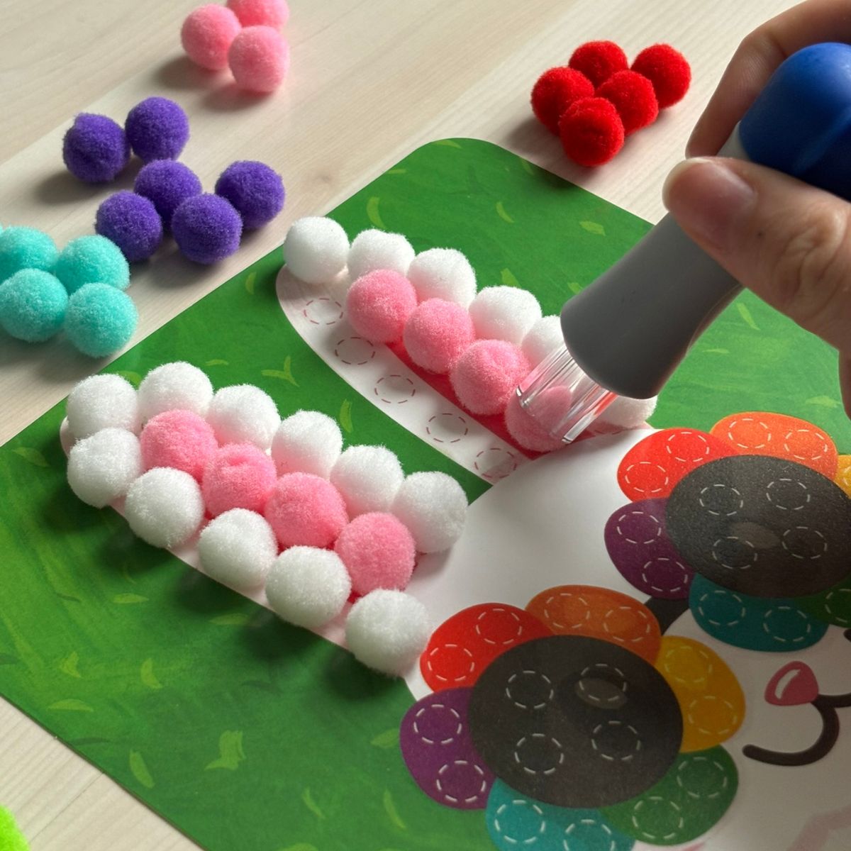 Δημιουργικό σετ Pom Pom με ζώα