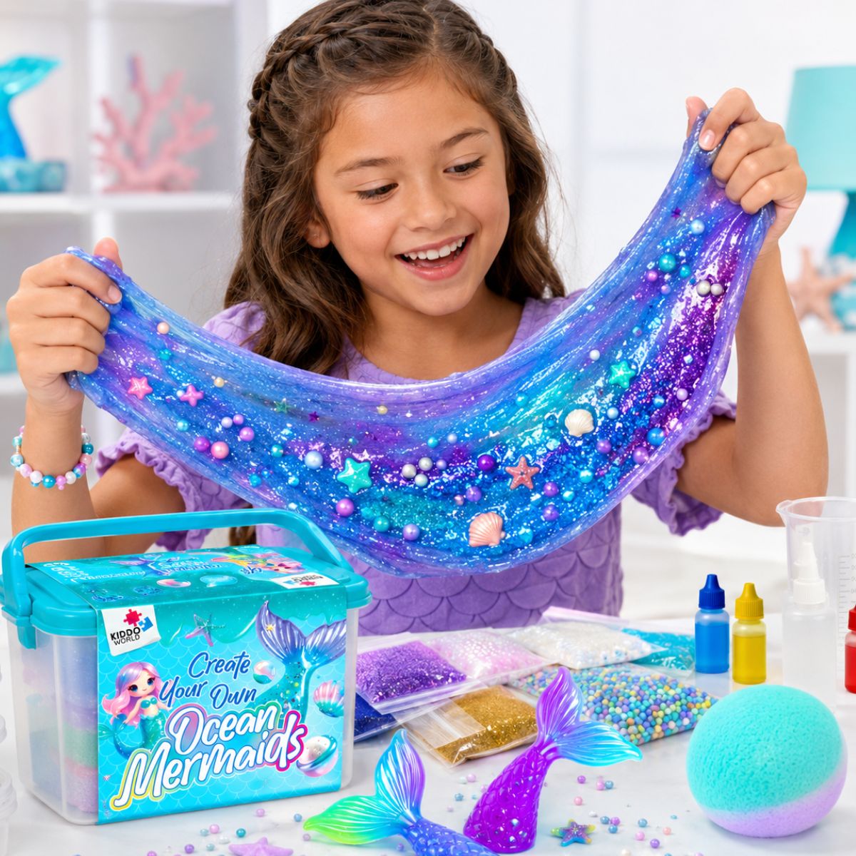 DIY Slime Squishies – Γοργόνα (4+ ετών)