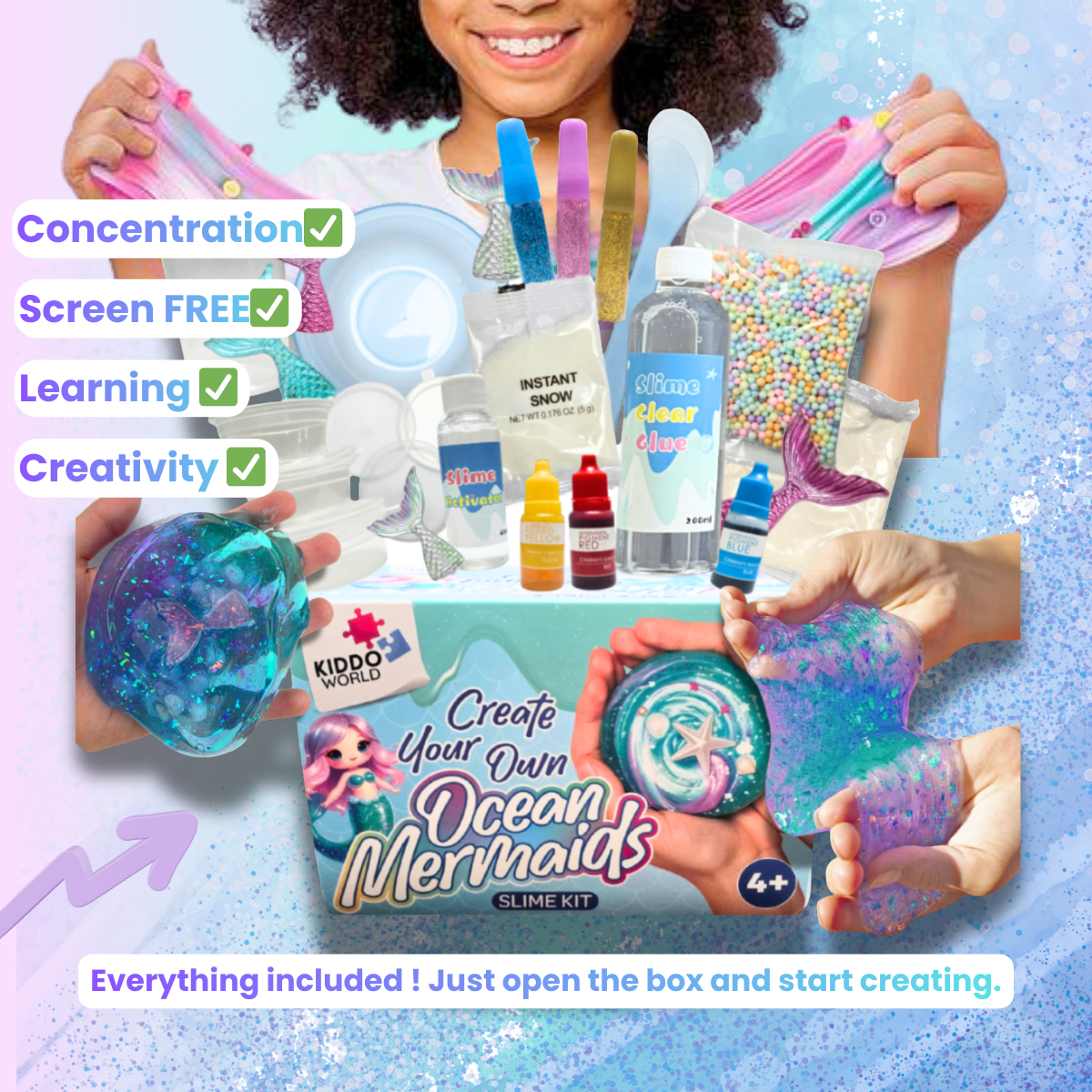 Σετ Δημιουργικού SLIME 19 τεμαχίων | Υποβρύχιος Κόσμος