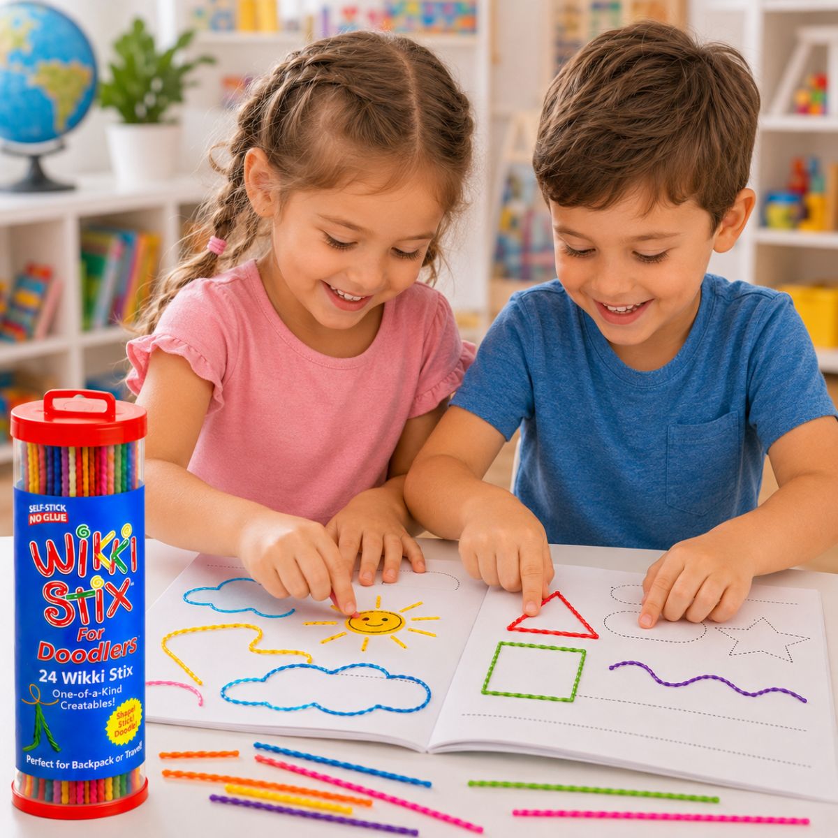Wikki Stix Μαγικά κηρωμένα κορδόνια (σετ 50 τεμαχίων, 3+ ετών)