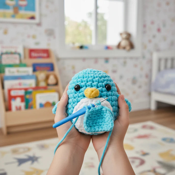 Σετ πλεξίματος για αρχάριους | Πιγκουίνος Όλι