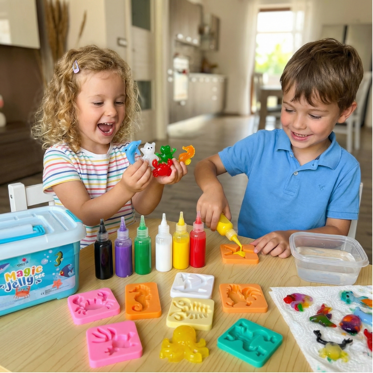 ΠΑΚΕΤΟ TOPSELLER: Magic Water Squishies & Pom Pom Kit