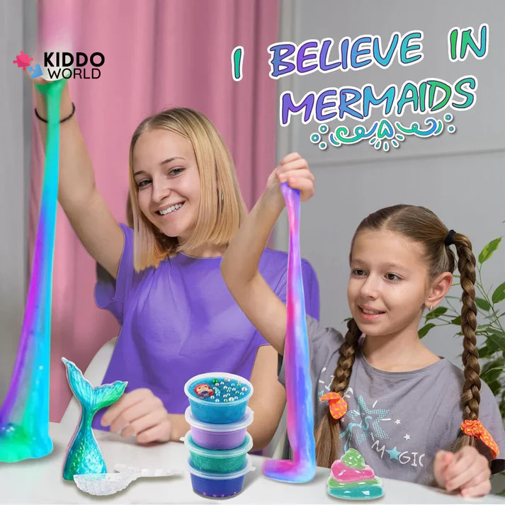 Slime σετ 3 σε 1 – Galaxy Slime, Ice Cream Slime και Mermaid Ocean Slime! (4+ ετών)