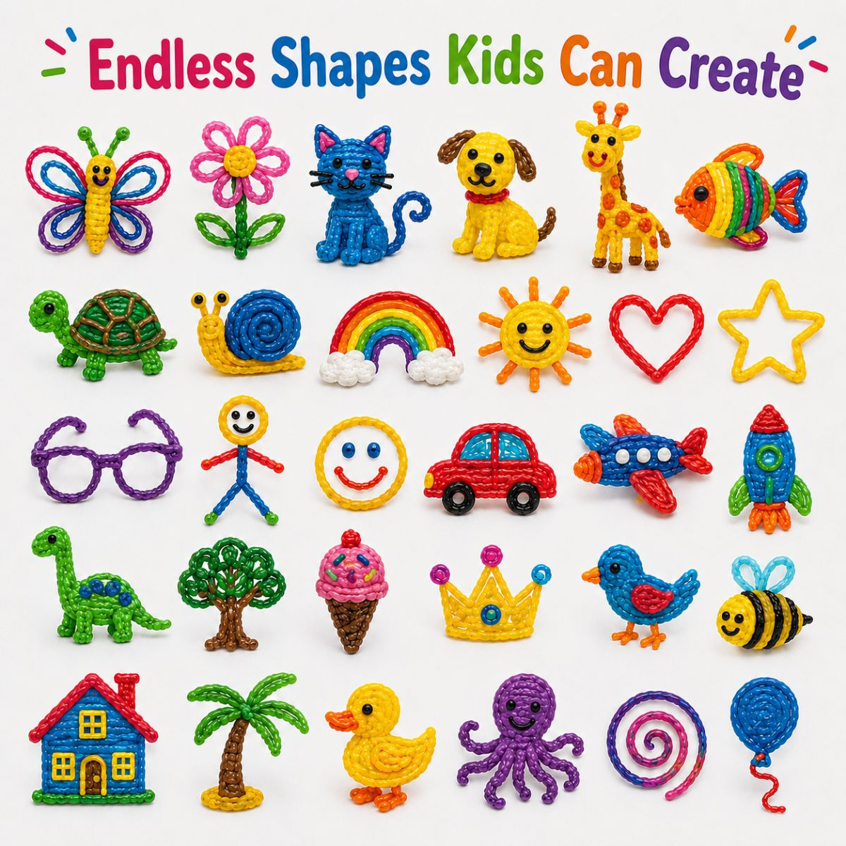 Wikki Stix Μαγικά κηρωμένα κορδόνια (σετ 50 τεμαχίων, 3+ ετών)