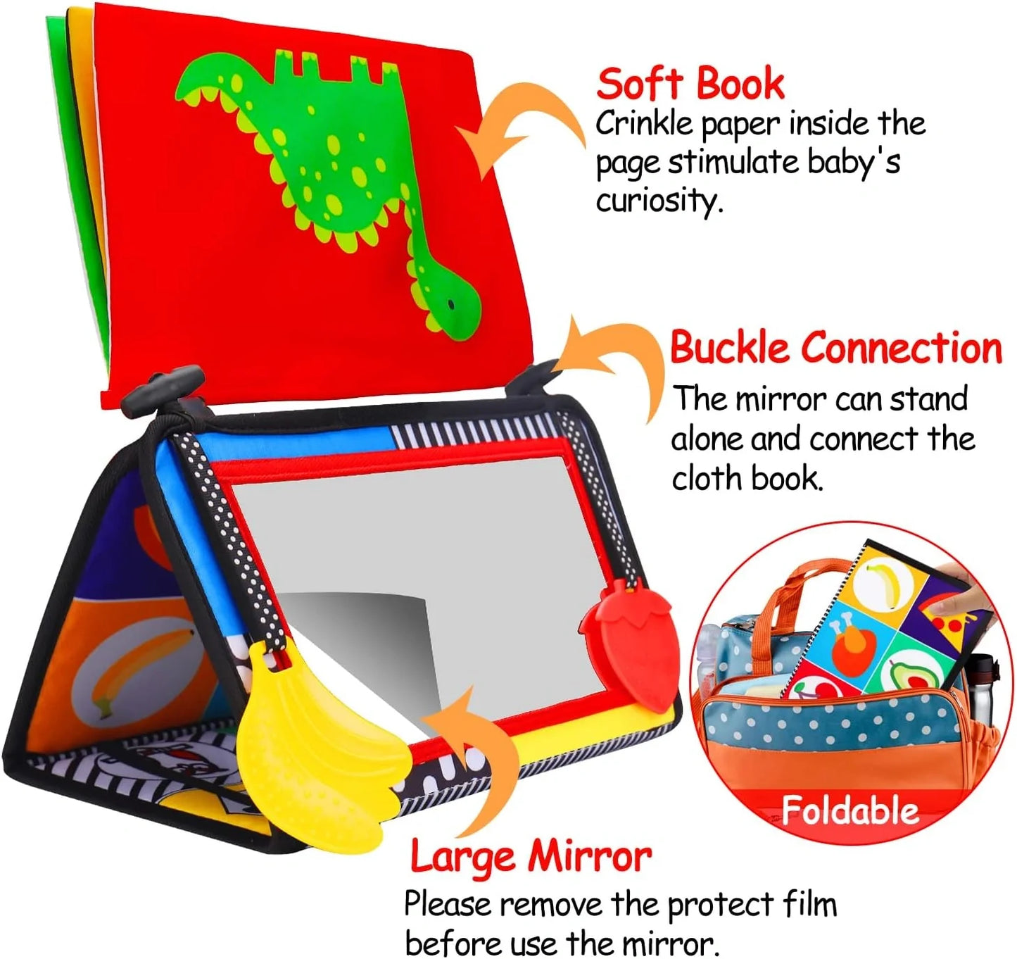 "Tummy time" αναπτυξιακό χαλάκι για παιχνίδι στην κοιλίτσα (0-12 μηνών)