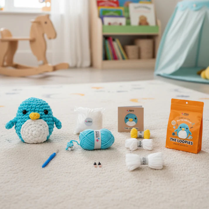 Σετ πλεξίματος για αρχάριους | Πιγκουίνος Όλι