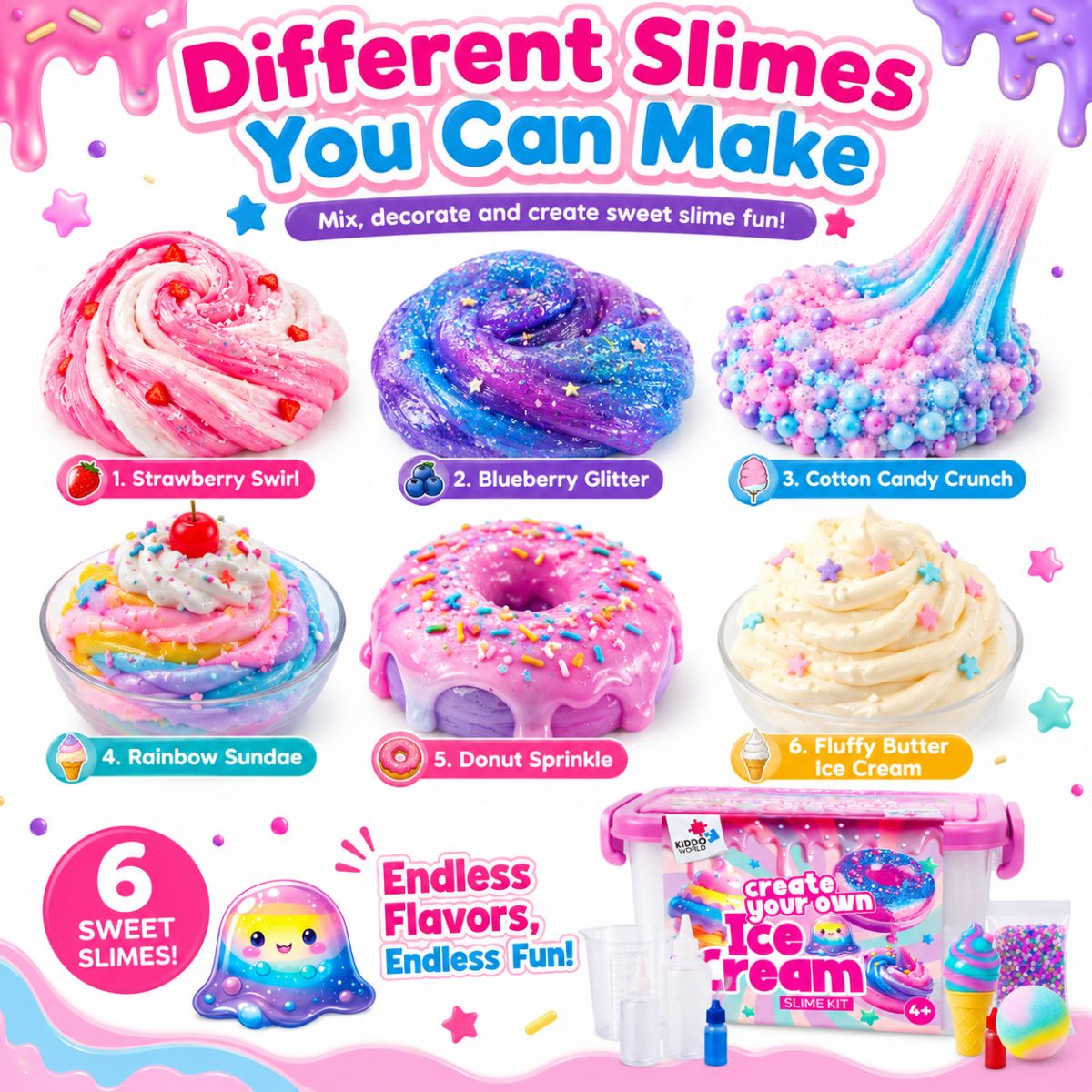 DIY Slime Squishies – Παγωτό (4+ ετών)