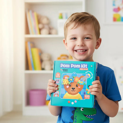 Δημιουργικό σετ Pom Pom με ζώα