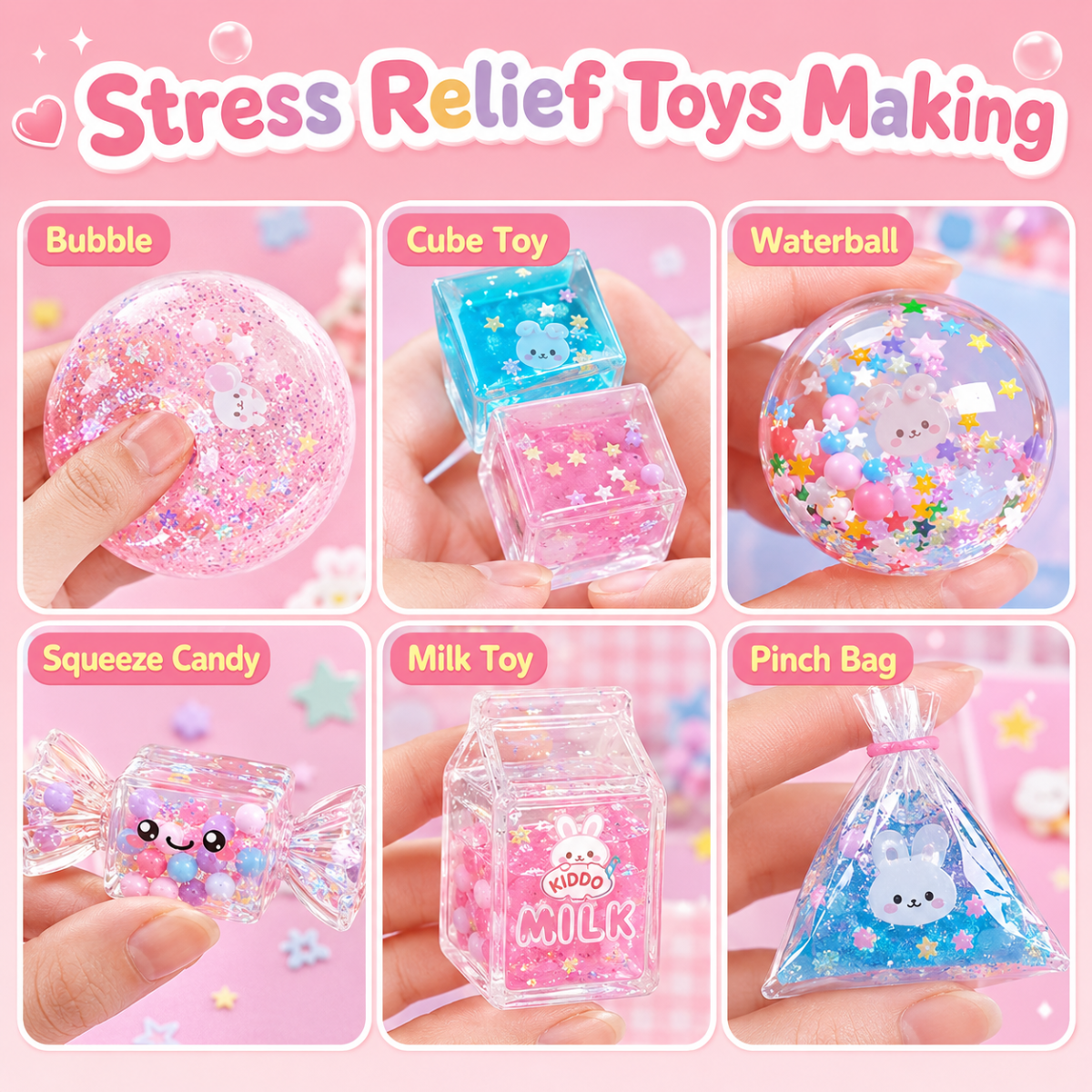 DIY Bubble Squishies Kit 41 τεμαχίων (4+ ετών)