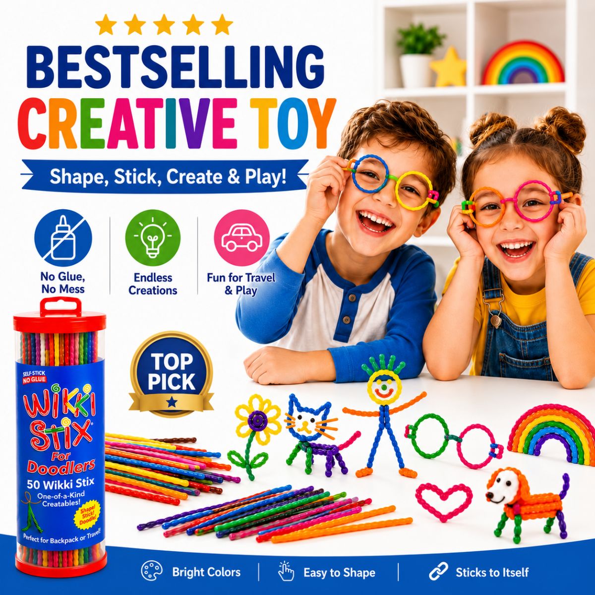 Wikki Stix: Μεγάλο e-book δραστηριοτήτων (30 σελίδες και 40 εργασίες)