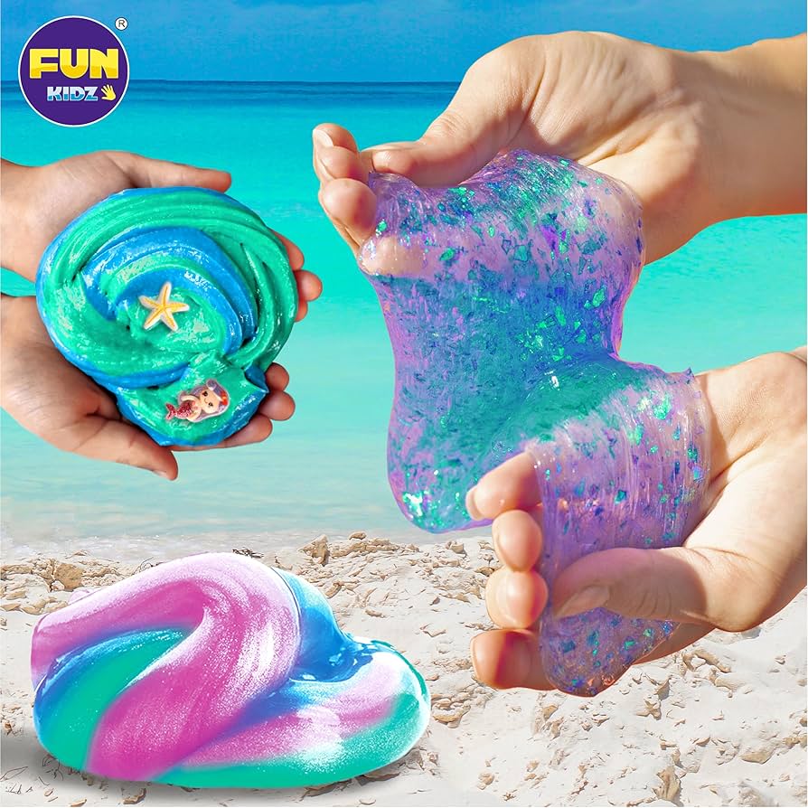 Mermaid Ocean Slime – φτιάξε λαμπερό θαλάσσιο slime με γοργόνες! (4+ ετών)