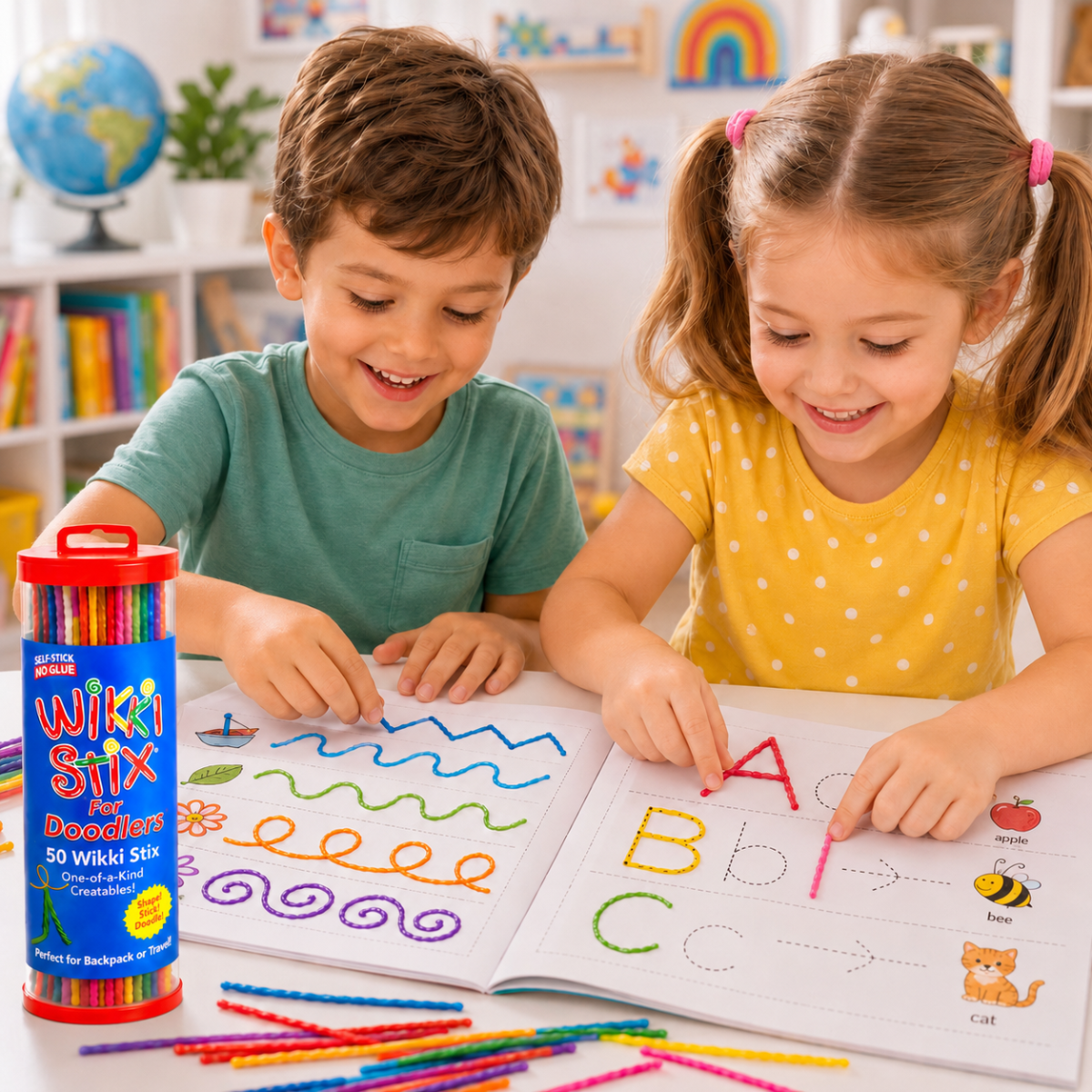 Wikki Stix Μαγικά κηρωμένα κορδόνια (σετ 50 τεμαχίων, 3+ ετών)