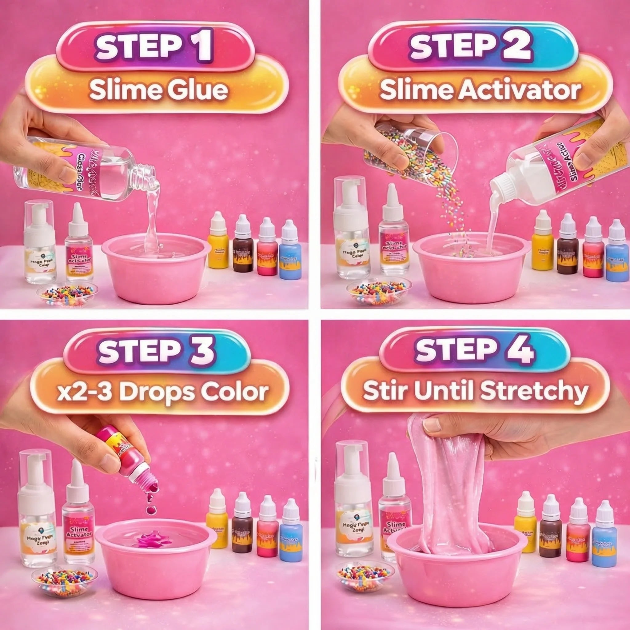 Ice Cream Slime – φτιάξε slime που μοιάζει και μυρίζει σαν αληθινό παγωτό! (4+ ετών)