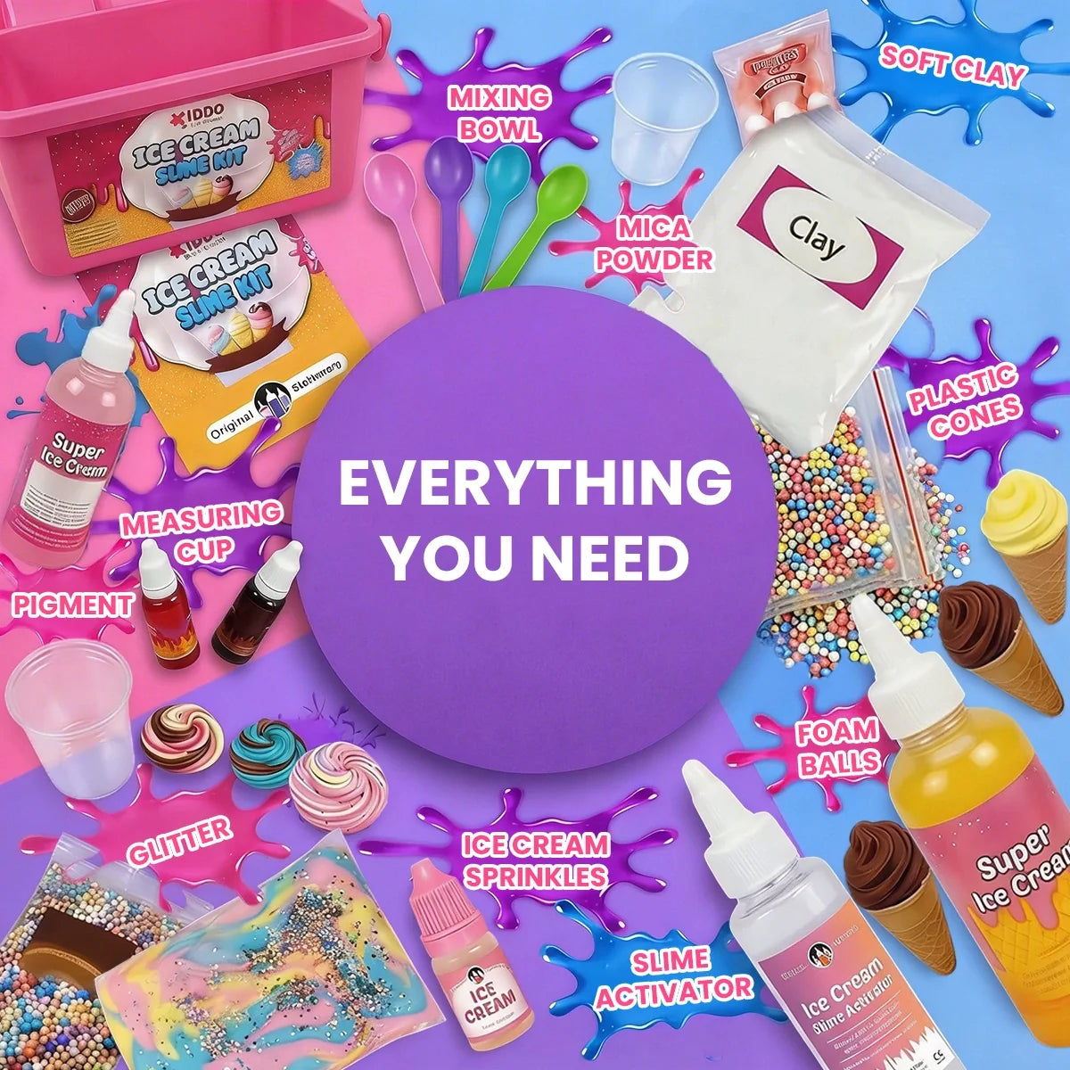 Ice Cream Slime – φτιάξε slime που μοιάζει και μυρίζει σαν αληθινό παγωτό! (4+ ετών)