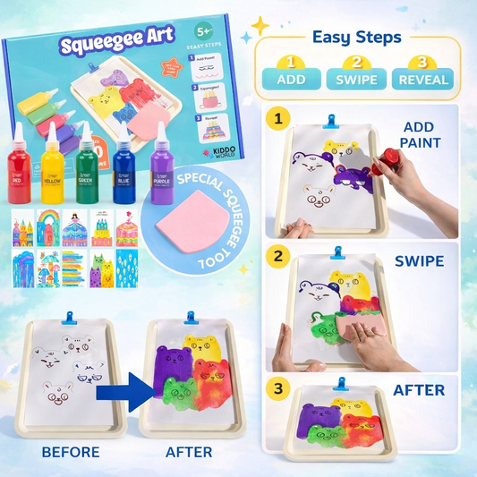 Squeegee Art | Μαγικό Σετ Ζωγραφικής
