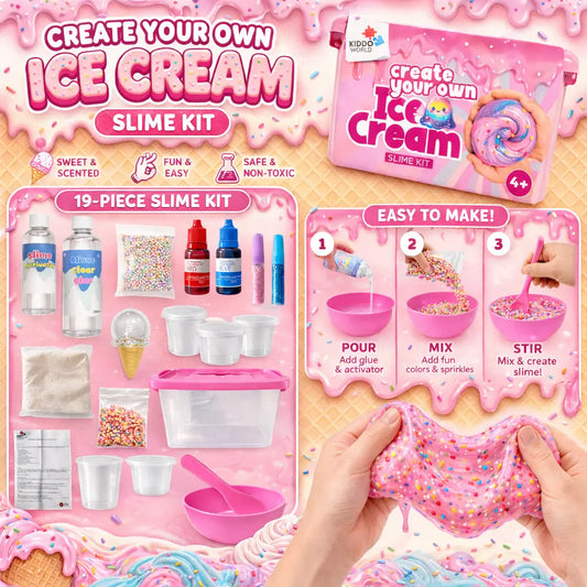 Scoop, Mix & Scent: Το Απόλυτο Σετ Δημιουργίας Slime Παγωτού με 42 Κομμάτια