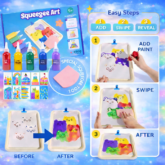 Squeegee Art | Μαγικό Σετ Ζωγραφικής