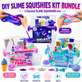 MEGA Σετ SLIME SQUISHIES 57 Τεμαχίων | Γαλαξίας, Γοργόνα & Παγωτό (4+ ετών)